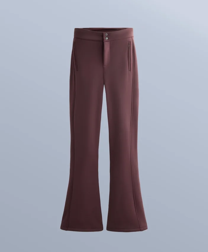 Wasserabweisende Stretch-Skihose mit ausgestelltem Bein Wasserabweisende Stretch-Skihose mit ausgestelltem Bein