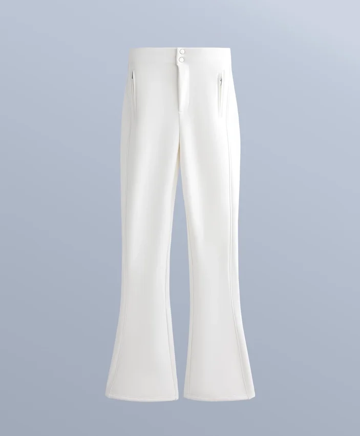 Wasserabweisende, durchgehende, ausgestellte Stretch-Skihose Wasserabweisende, durchgehende, ausgestellte Stretch-Skihose