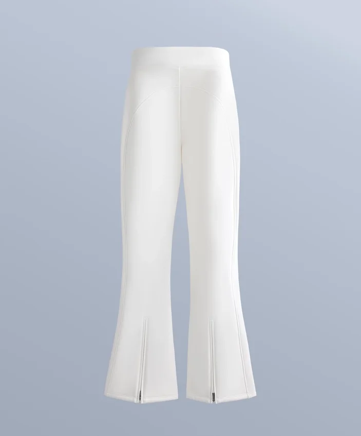 Wasserabweisende, durchgehende, ausgestellte Stretch-Skihose Wasserabweisende, durchgehende, ausgestellte Stretch-Skihose