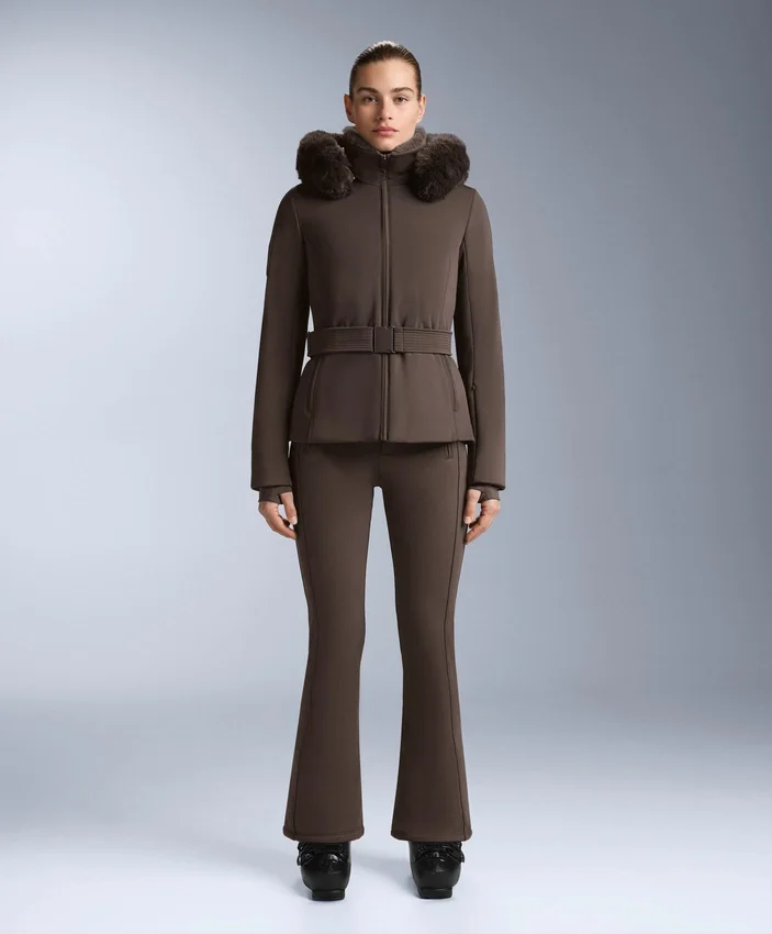 Wasserabweisende Stretch-Skihose mit ausgestelltem Bein Wasserabweisende Stretch-Skihose mit ausgestelltem Bein