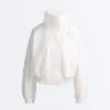 Wasserabweisende Trainingsjacke mit hohem Kragen