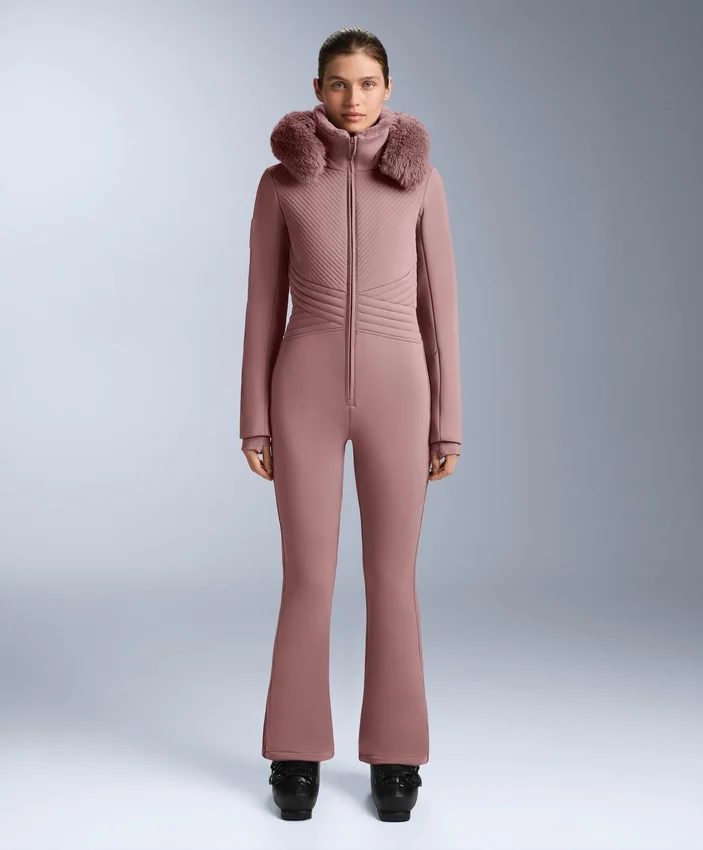 Wasserabweisender, figurbetonter Stretch-Jumpsuit für Skifahren Wasserabweisender, figurbetonter Stretch-Jumpsuit für Skifahren