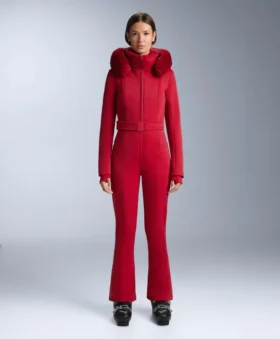 Wasserabweisender, figurbetonter Stretch-Jumpsuit für Skifahren