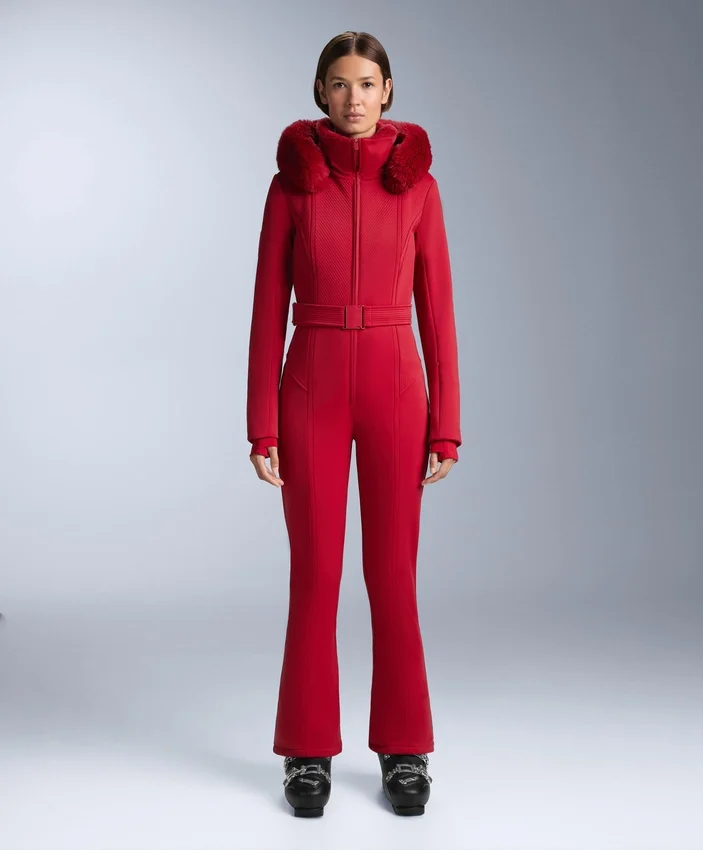 Wasserabweisender, figurbetonter Stretch-Jumpsuit für Skifahren Wasserabweisender, figurbetonter Stretch-Jumpsuit für Skifahren