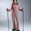 Wasserabweisender, figurbetonter Stretch-Jumpsuit für Skifahren Wasserabweisender, figurbetonter Stretch-Jumpsuit für Skifahren