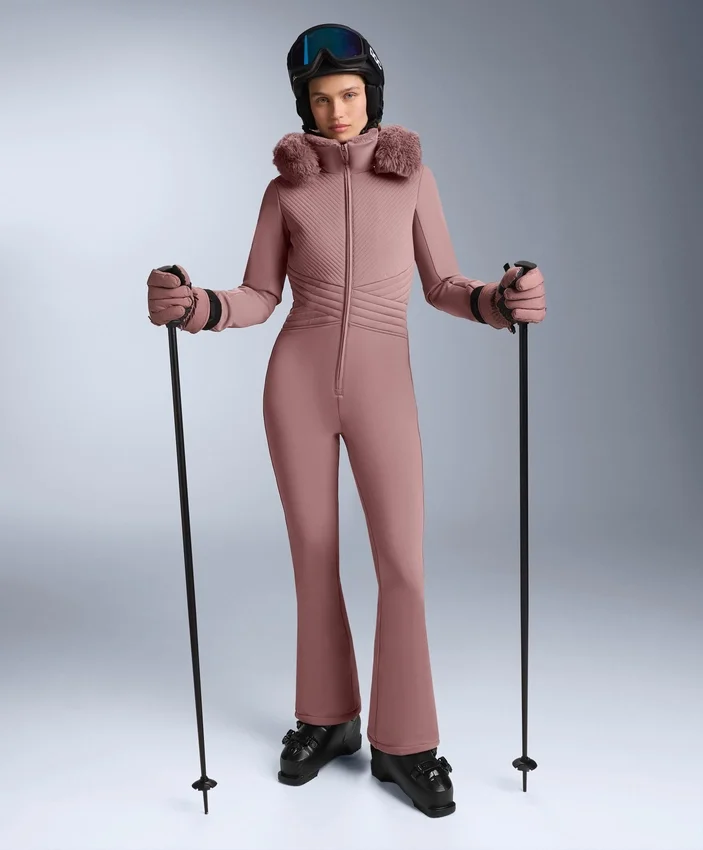 Wasserabweisender, figurbetonter Stretch-Jumpsuit für Skifahren Wasserabweisender, figurbetonter Stretch-Jumpsuit für Skifahren