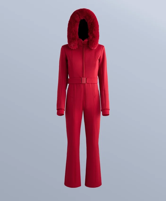 Wasserabweisender, figurbetonter Stretch-Jumpsuit für Skifahren Wasserabweisender, figurbetonter Stretch-Jumpsuit für Skifahren