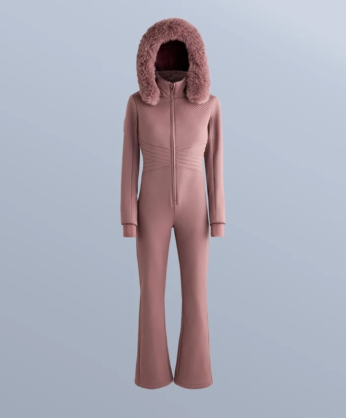 Wasserabweisender, figurbetonter Stretch-Jumpsuit für Skifahren Wasserabweisender, figurbetonter Stretch-Jumpsuit für Skifahren