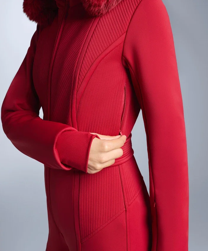 Wasserabweisender, figurbetonter Stretch-Jumpsuit für Skifahren Wasserabweisender, figurbetonter Stretch-Jumpsuit für Skifahren