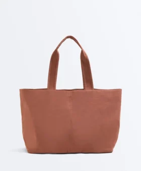 Weiche Shopper-Tasche mit Reißverschluss