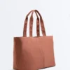 Weiche Shopper-Tasche mit Reißverschluss Weiche Shopper-Tasche mit Reißverschluss