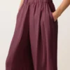 Weite Hose aus 100 % Leinen Weite Hose aus 100 % Leinen