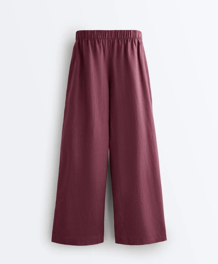 Weite Hose aus 100 % Leinen Weite Hose aus 100 % Leinen