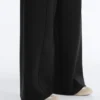 Weite Hose mit hoher Taille im Neopren-Look Weite Hose mit hoher Taille im Neopren-Look