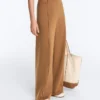 Weite Hose mit hoher Taille im Neopren-Look Weite Hose mit hoher Taille im Neopren-Look