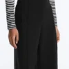 Weite Hose mit hoher Taille im Neopren-Look Weite Hose mit hoher Taille im Neopren-Look