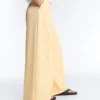 Weite Piqué-Hose aus Baumwolle Weite Piqué-Hose aus Baumwolle