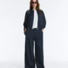 Weite Piqué-Hose aus Baumwolle Weite Piqué-Hose aus Baumwolle