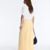 Weite Piqué-Hose aus Baumwolle Weite Piqué-Hose aus Baumwolle