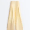 Weite Piqué-Hose aus Baumwolle Weite Piqué-Hose aus Baumwolle