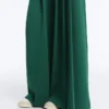 Weite Piqué-Hose aus Baumwolle mit Falten Weite Piqué-Hose aus Baumwolle mit Falten