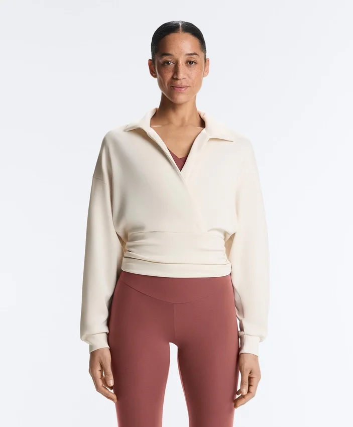 Wickel-Sweatshirt mit Rollkragen und Soft Touch-Modal Wickel-Sweatshirt mit Rollkragen und Soft Touch-Modal