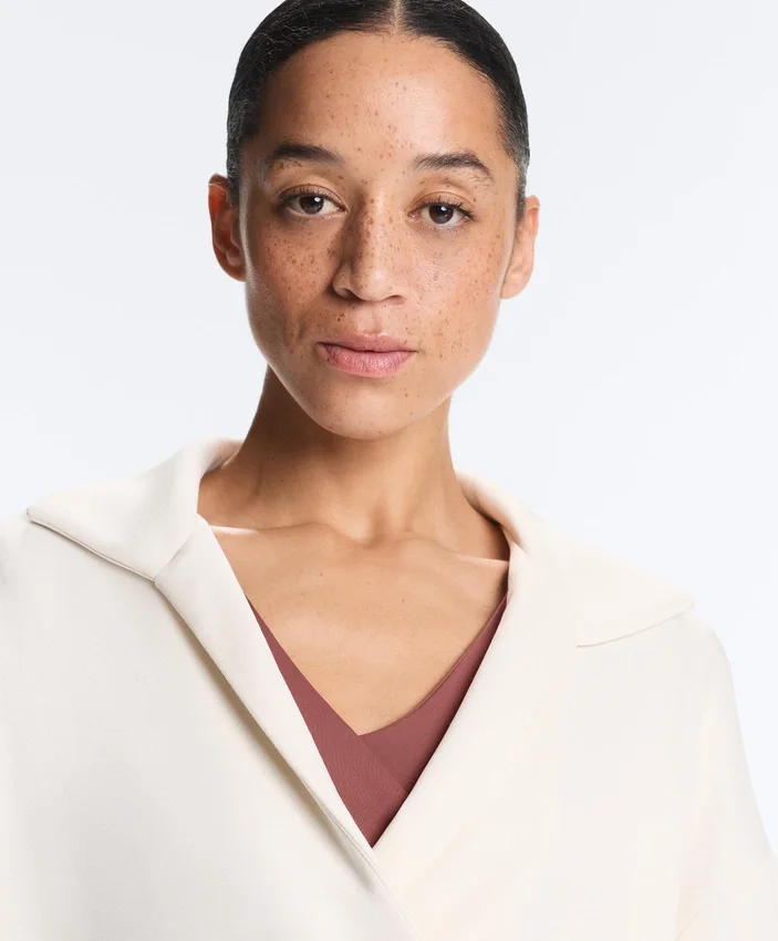 Wickel-Sweatshirt mit Rollkragen und Soft Touch-Modal Wickel-Sweatshirt mit Rollkragen und Soft Touch-Modal