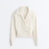 Wickel-Sweatshirt mit Rollkragen und Soft Touch-Modal Wickel-Sweatshirt mit Rollkragen und Soft Touch-Modal