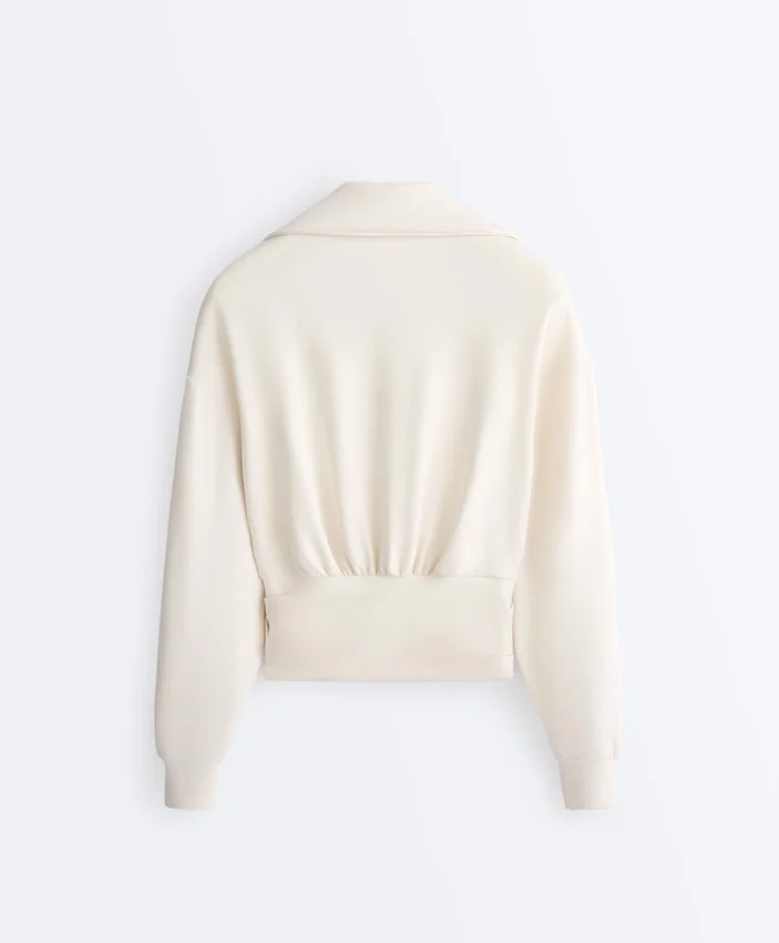 Wickel-Sweatshirt mit Rollkragen und Soft Touch-Modal Wickel-Sweatshirt mit Rollkragen und Soft Touch-Modal